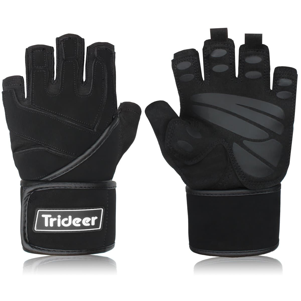 Guantes de entrenamiento Trideer para -Negro con muñequera - Imagen 8