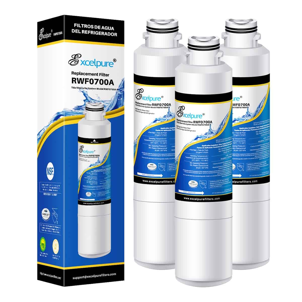 Filtro de agua de repuesto EXCELPURE -uete de 3