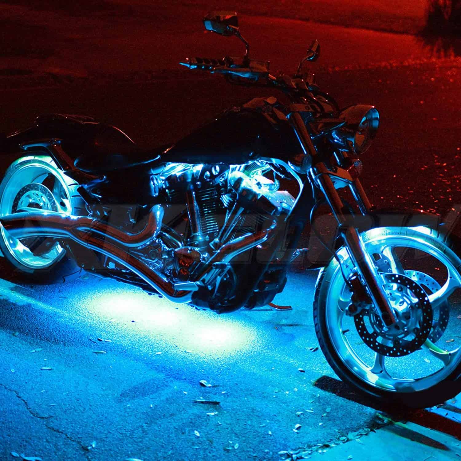 Kit de Luces LED azul claro para motocicleta de XKGLOW con