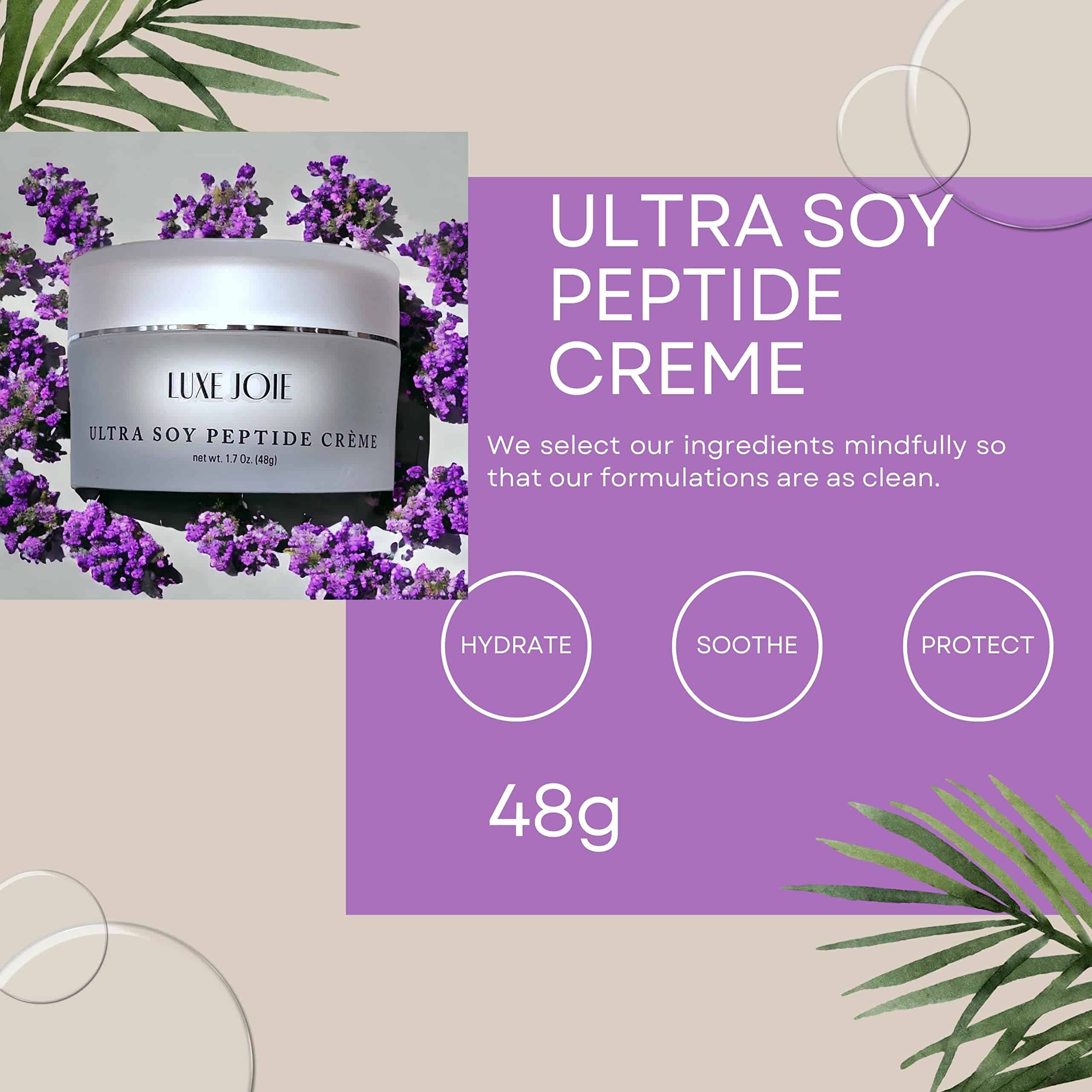 Crema Ultra de Soya LuxeJoie Con Péptidos de Matrixyl y - Imagen 6
