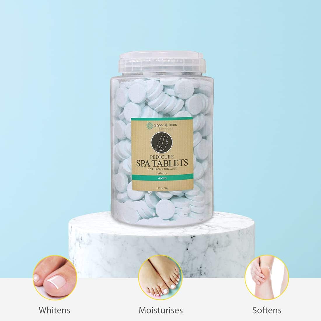 Tabletas de Spa de Pedicura Ginger Lily Farms Botanicals, - Imagen 5