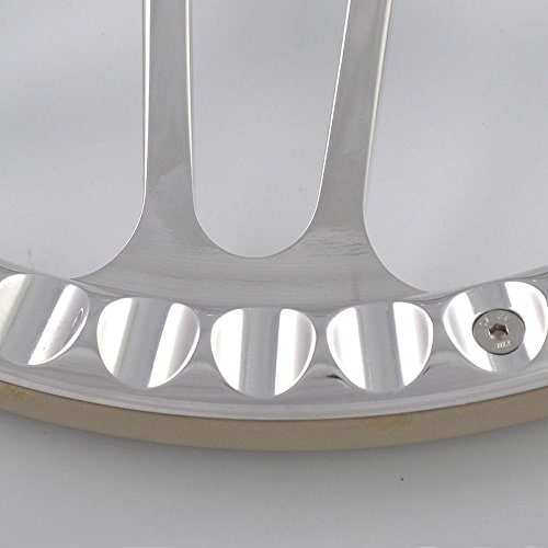 Volante de aluminio billet de 14'' con 4 ranuras, 9 pernos - Imagen 4