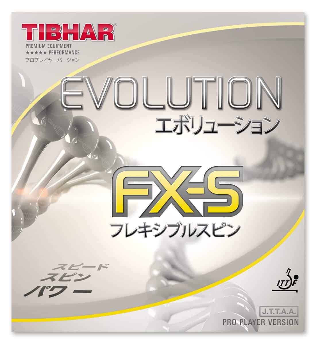 Goma de Tenis de Mesa TIBHAR Evolution FX-S (Rojo, 1,7-1,8
