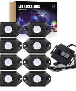 MICTUNING Luces LED Rock RGB de 2ª generación con