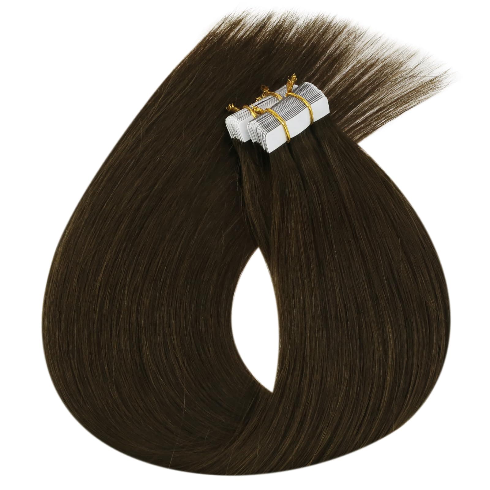 Extensiones de Cabello Tape in de Pelo -Marrón Remy-Pure - Imagen 9
