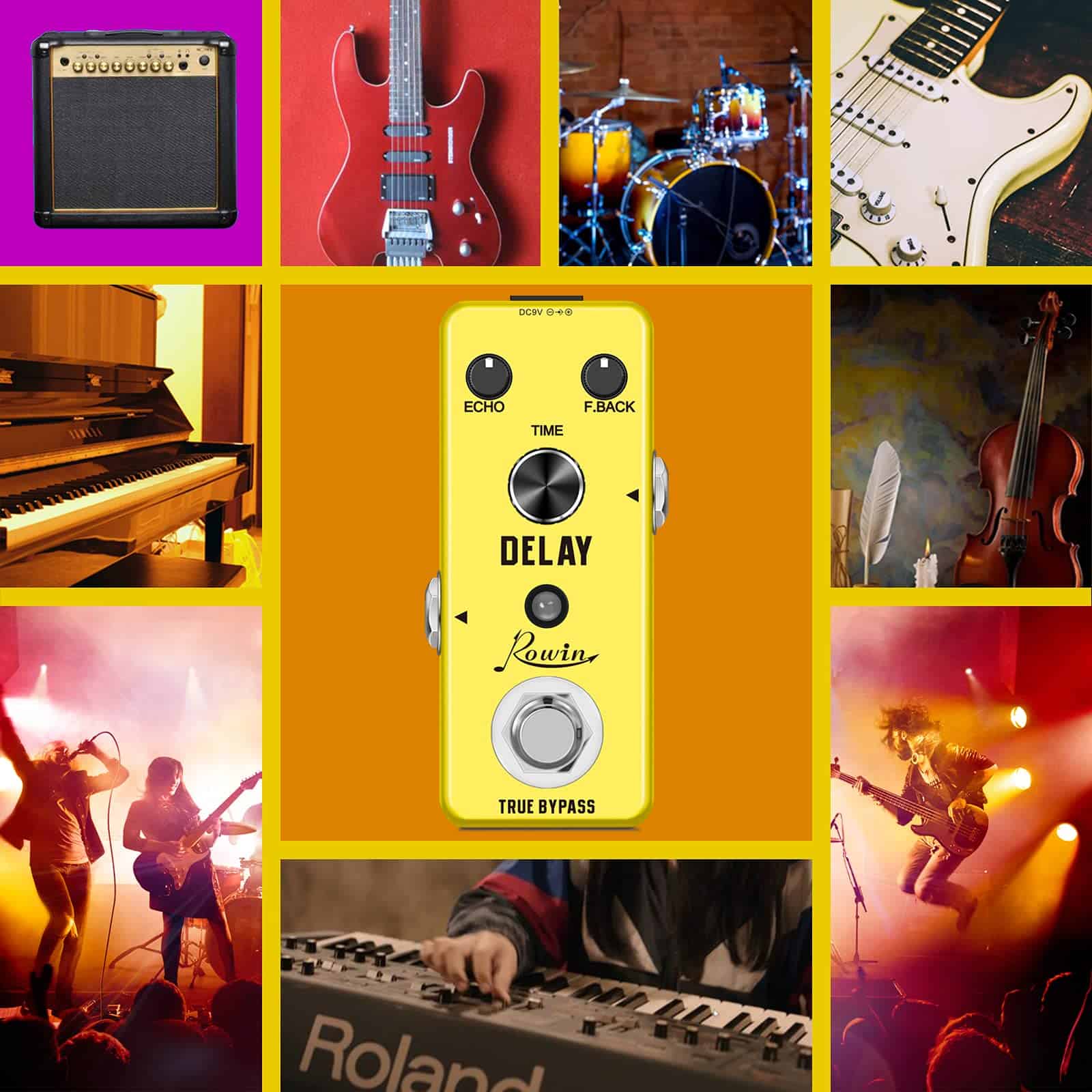 Pedal de Efecto de Retraso Analógico Vintage para Guitarra - Imagen 8