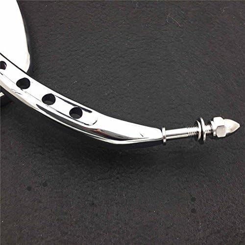 Espejos laterales de cráneo cromados XKMT compatibles con - Imagen 7