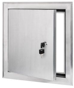Puerta de Acceso Universal de Aluminio Serie -Plata