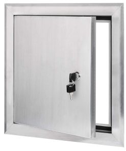 Puerta de Acceso Universal de Aluminio Serie -Plata