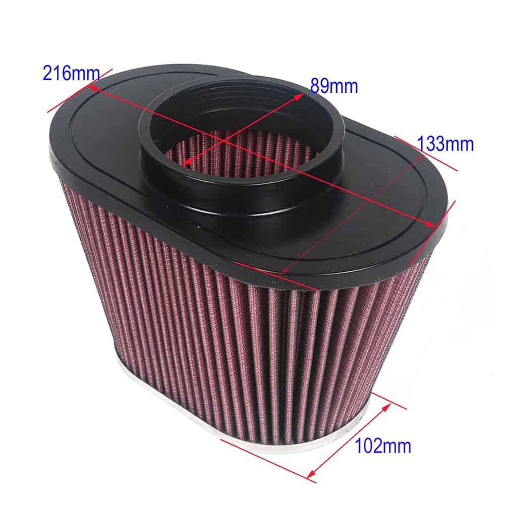 Filtro de aire de alto rendimiento universal con abrazadera - Imagen 3