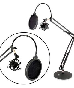 Soporte de Micrófono con Doble Suspensión y Brazos de