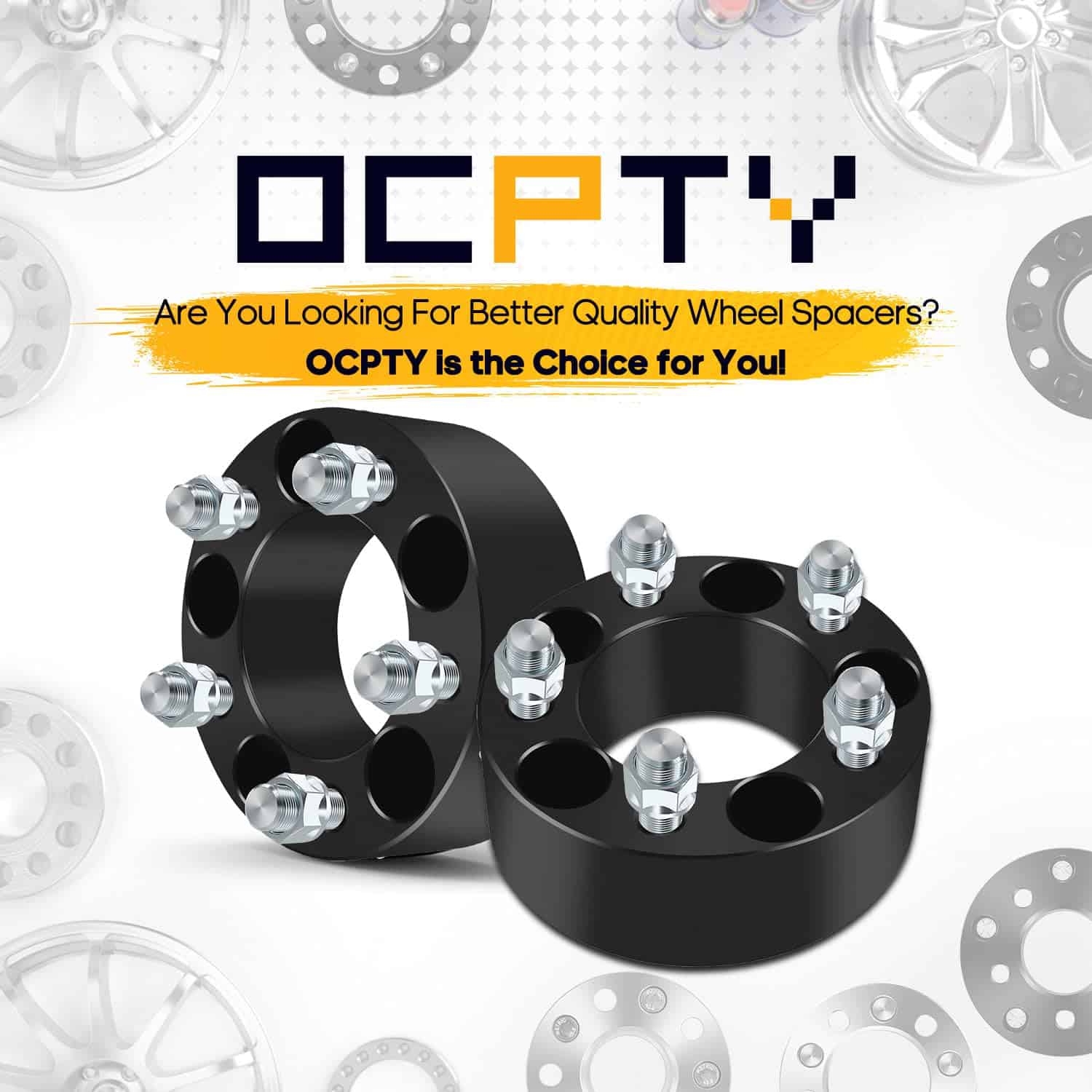 OCPTY 2PCS Separadores de Rueda de 5x4.5 a 5x4.5 de 2 - Imagen 3