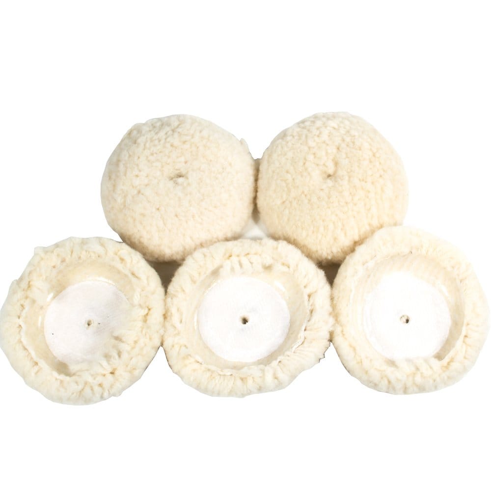 TGR - Almohadilla para pulir de lana 100% de 3" con borde