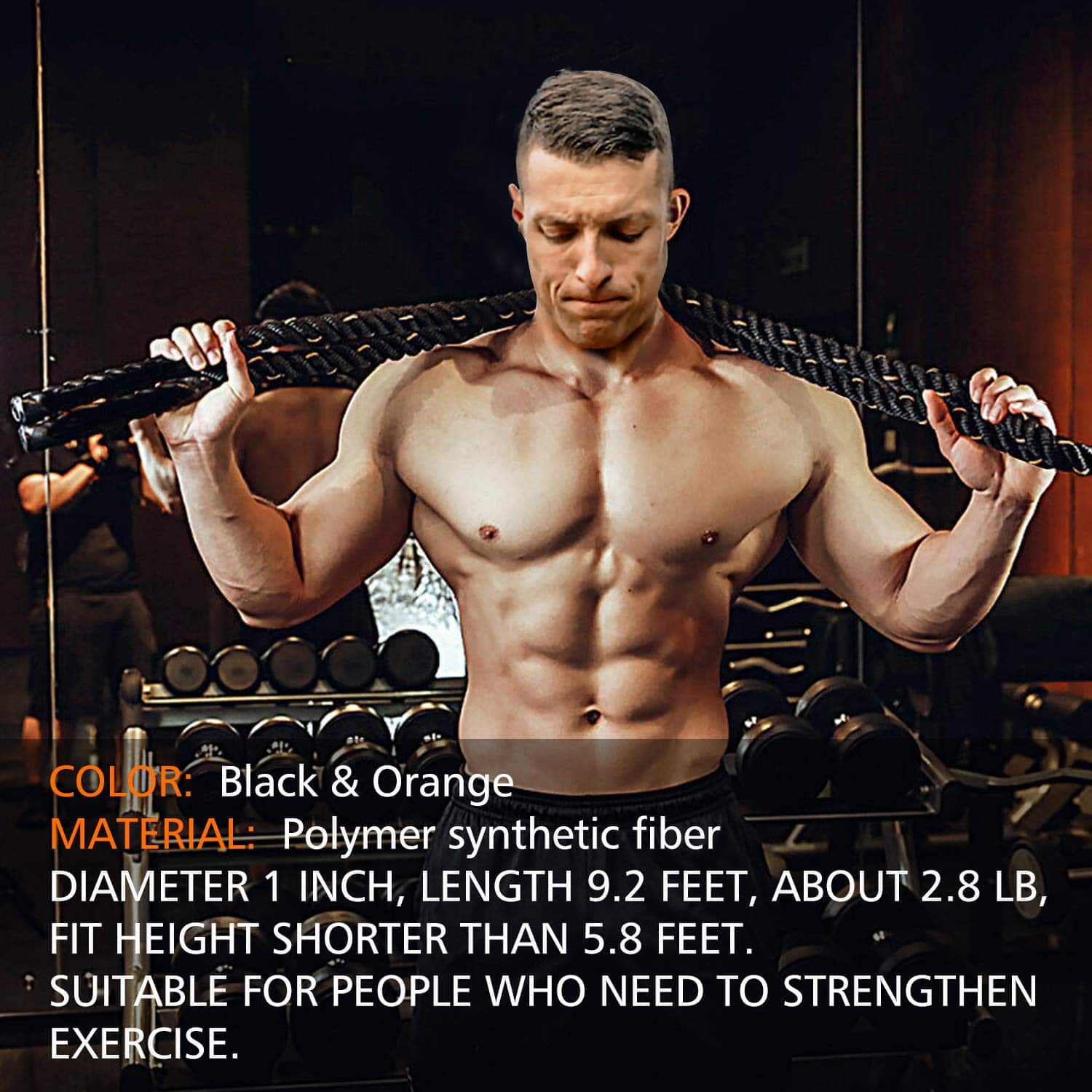 Cuerda para Saltar Pesada Proud Panda para Fitness 3LB, - Imagen 8