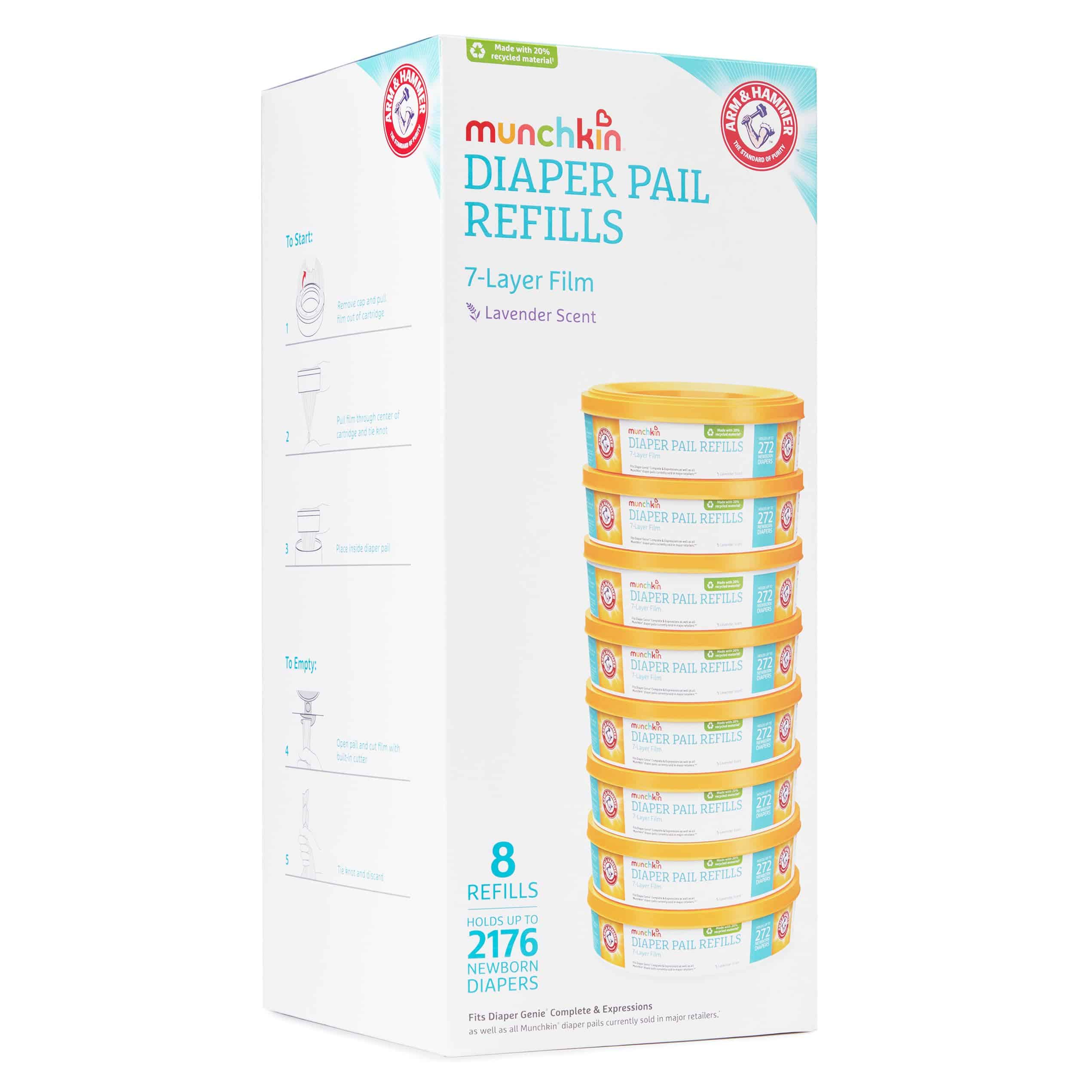 Anillos de recambio para pañalera Munchkin Arm & Hammer, - Imagen 3