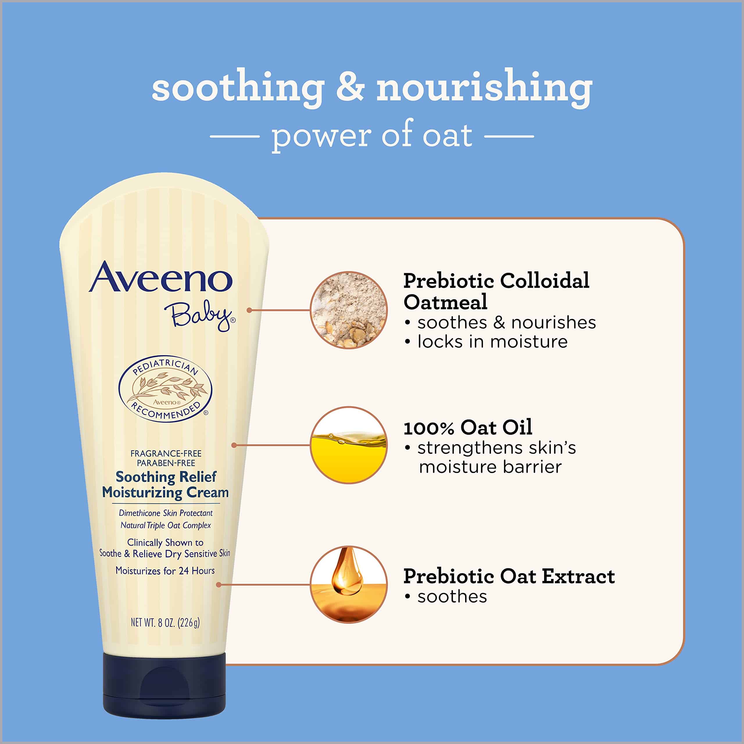 Crema Hidratante Aveeno Baby Soothing Relief con Complejo - Imagen 5