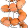 Dispensador de Huevos en Espiral Moderno de -Plata
