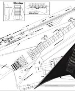Plan de una Guitarra Eléctrica Jackson Randy Rhoads -