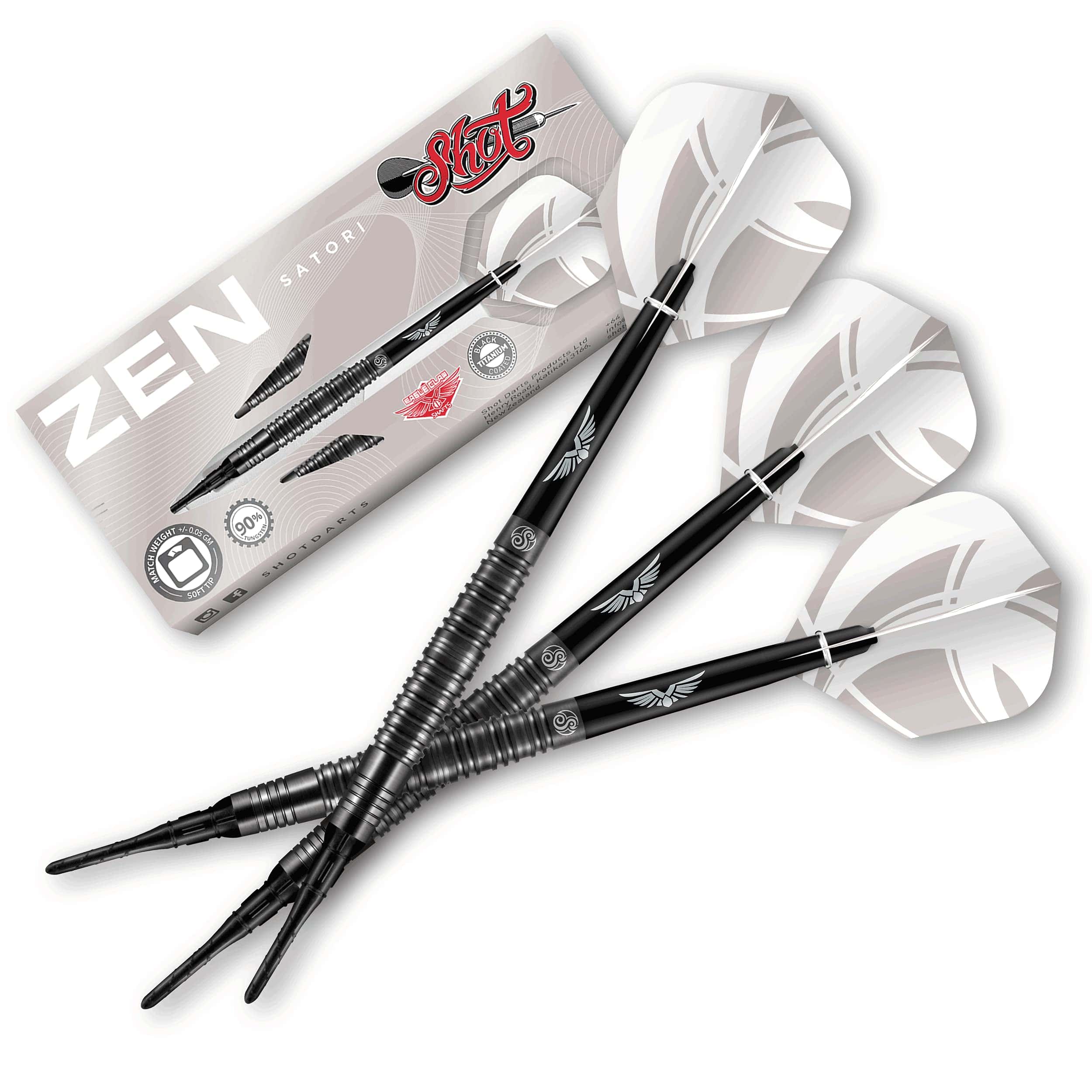 Juego de Dardos Profesionales Shot! Soft Tip, Zen Satori