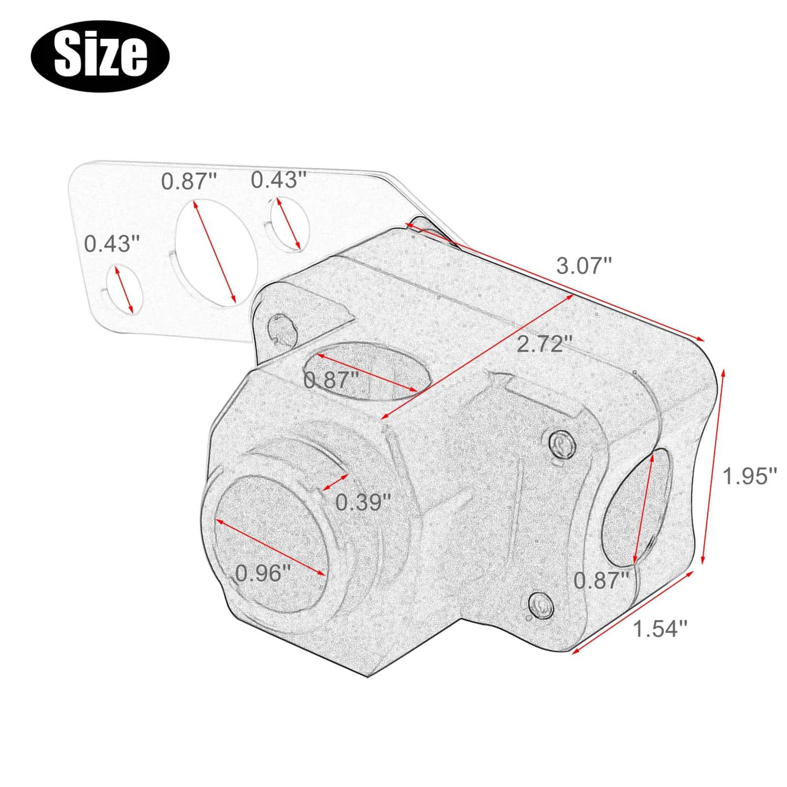 Abrazadera elevadora del manillar GIDIBII, Abrazadera de - Imagen 3