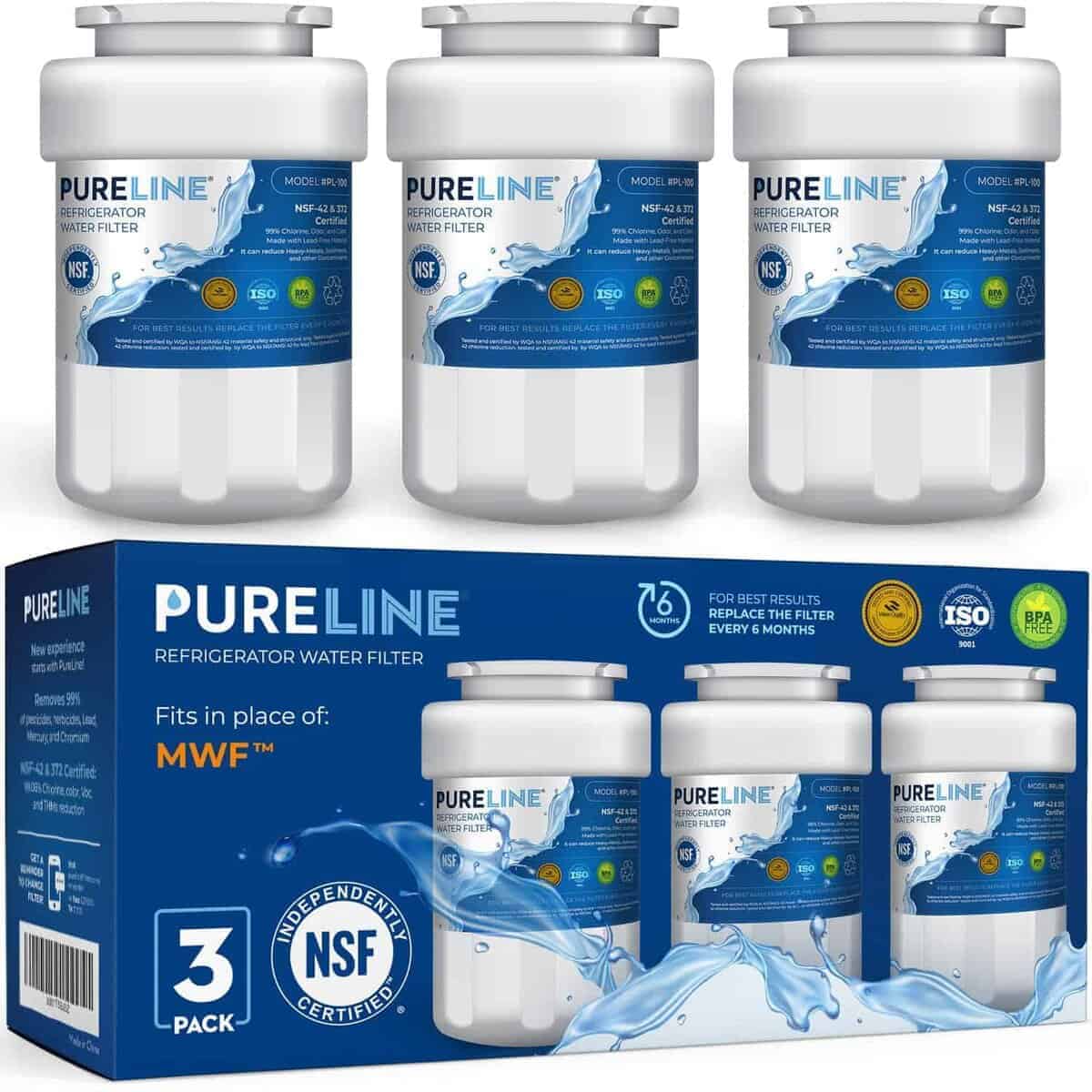 Filtro de agua de reemplazo Pureline para -Blanco