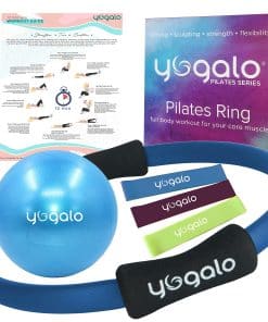 Set de Anillo y Pelota de Pilates con 3 Bandas de -Azul