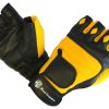 Guantes de Gimnasio Muscle Composition con -Negro, Amarillo