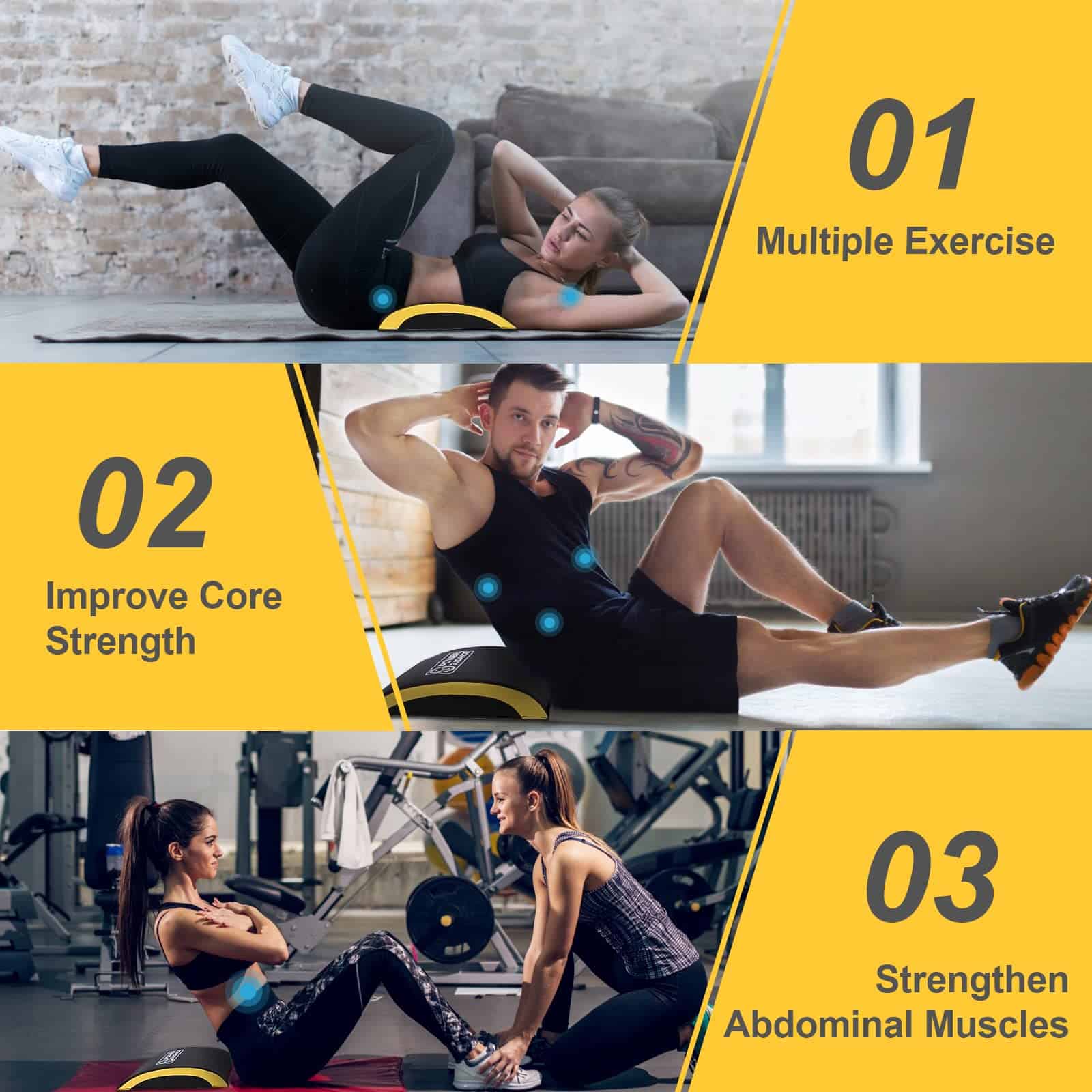 POWER GUIDANCE Alfombrilla de Ejercicios Abdominales - - Imagen 6