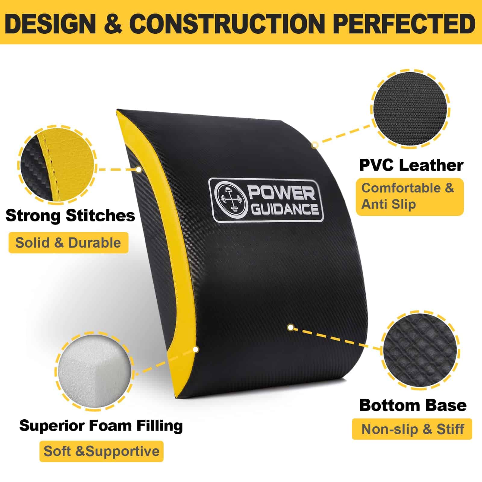 POWER GUIDANCE Alfombrilla de Ejercicios Abdominales - - Imagen 4