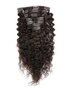 Extensiones de Cabello Rizado con Clip de Cabello Humano