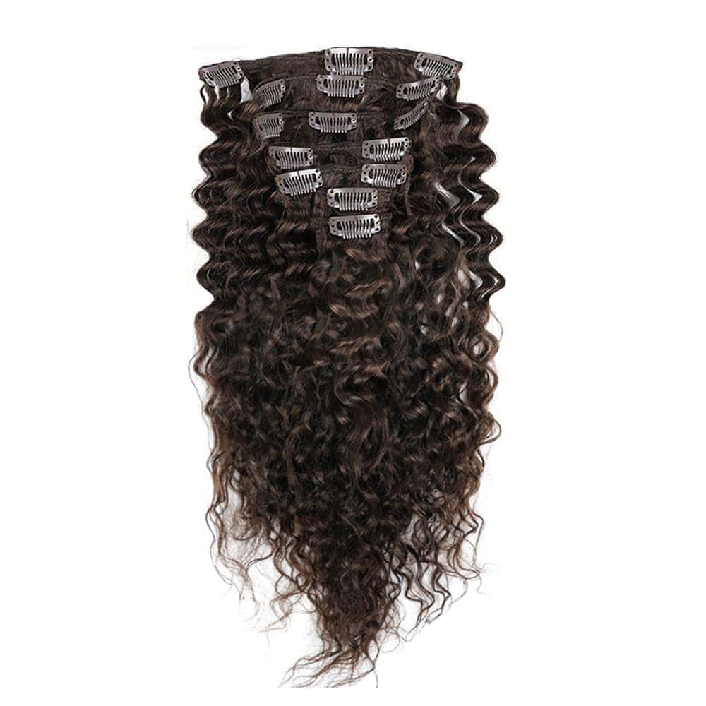 Extensiones de Cabello Rizado con Clip de Cabello Humano