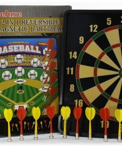 Tablero de dardos magnético reversible de lujo 2 en 1 con