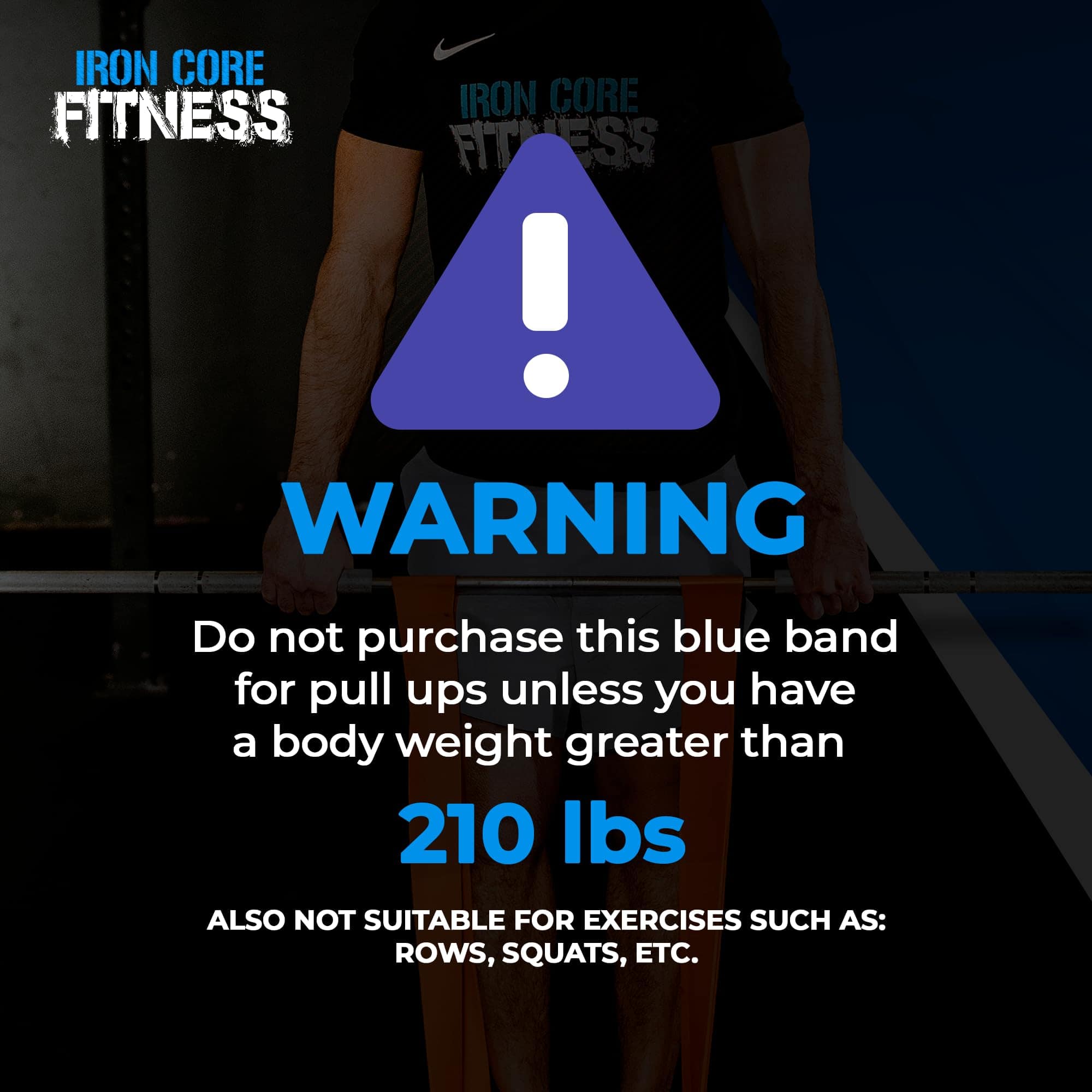 Banda de resistencia gruesa resistente - 60-150 lb Banda de - Imagen 3