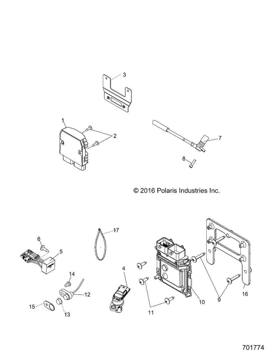 Sensor de Posición del Cigüeñal Polaris RZR, Pieza OEM - Imagen 5