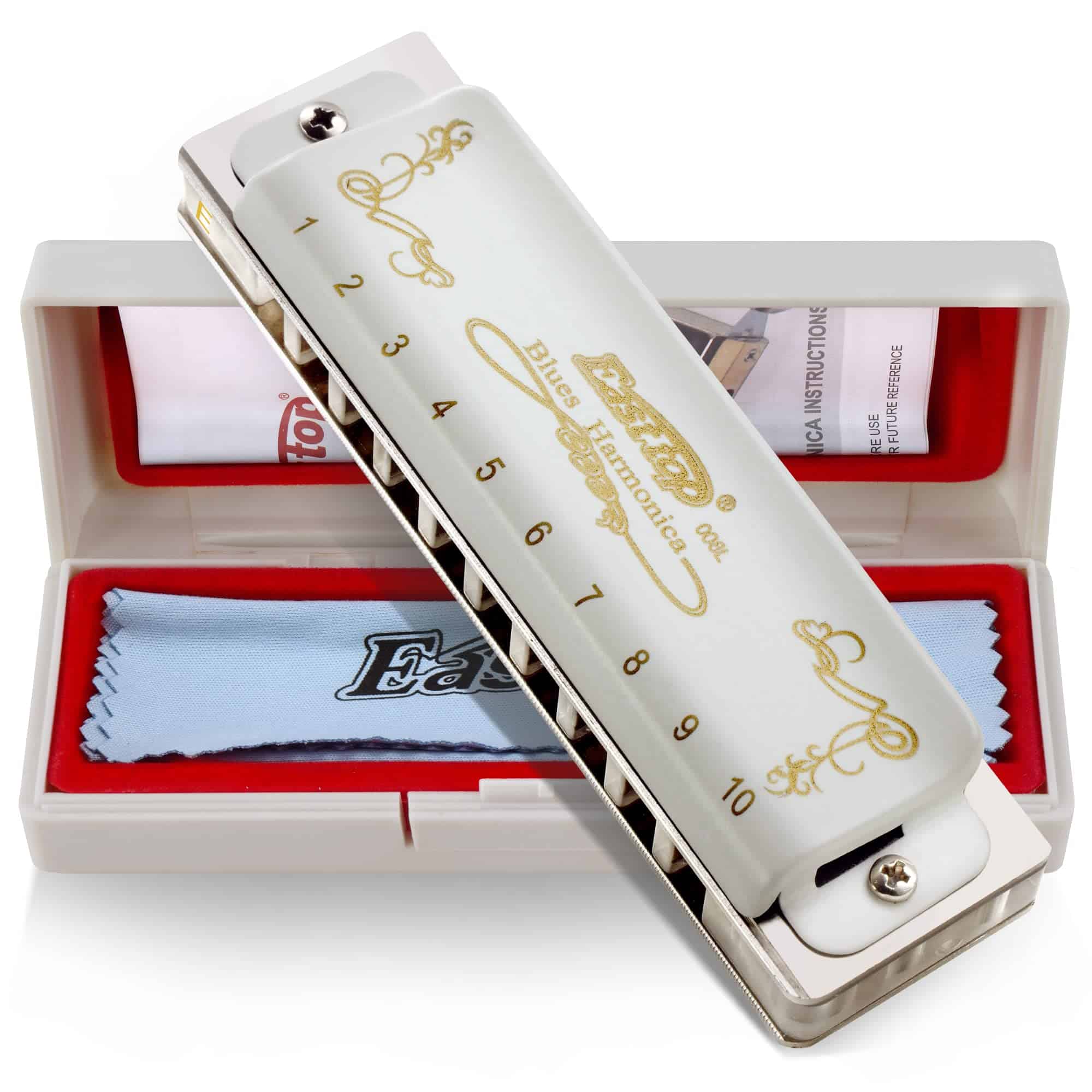 Harmonica de Blues East top, 10 Agujeros 20 Tonos Armónica