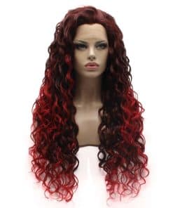 Pelucas Sintéticas Realistas de Pelo Rizado Largo y Rizado