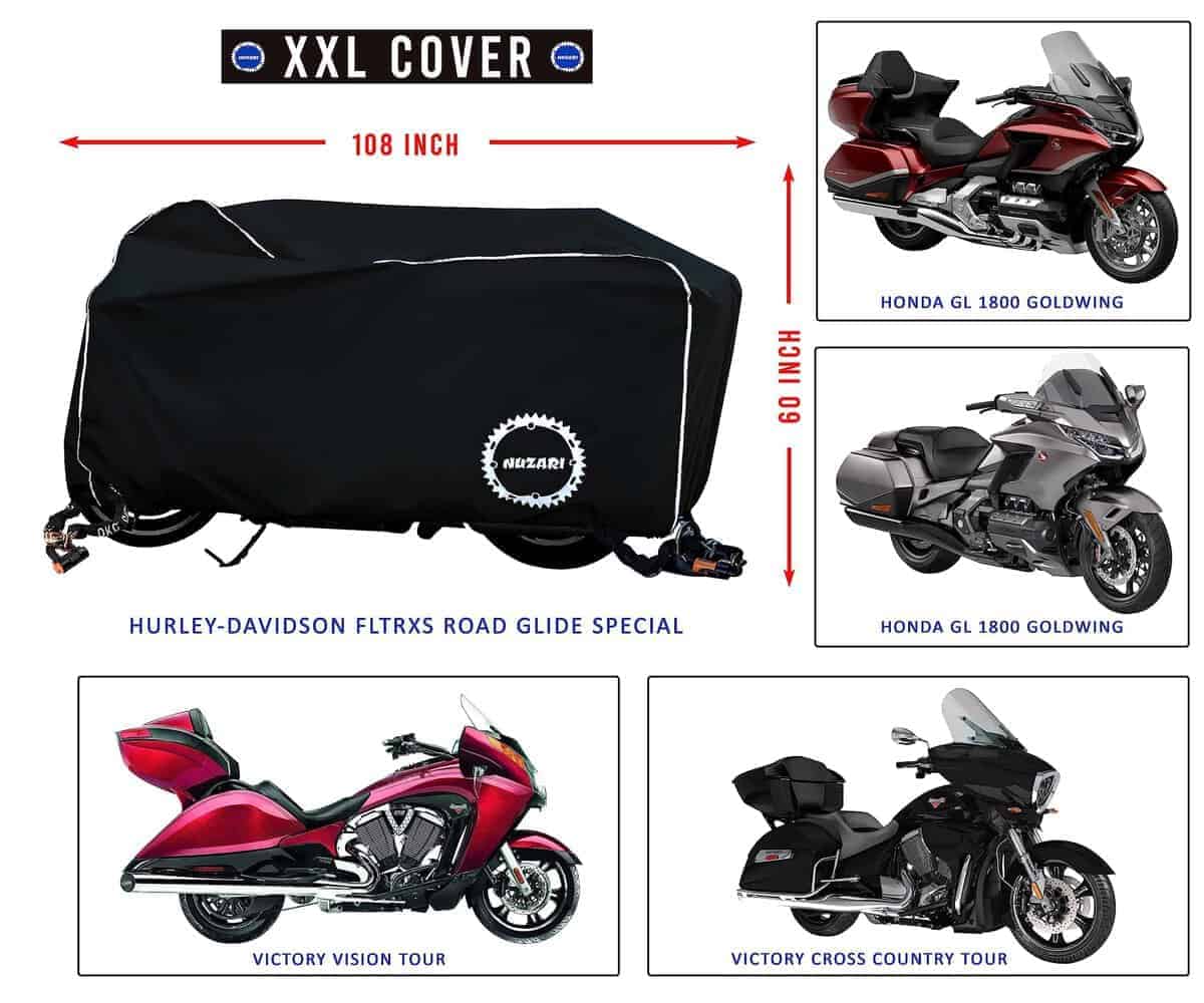 Cubierta de Motocicleta Resistente Nuzari - Cubiertas de - Imagen 3