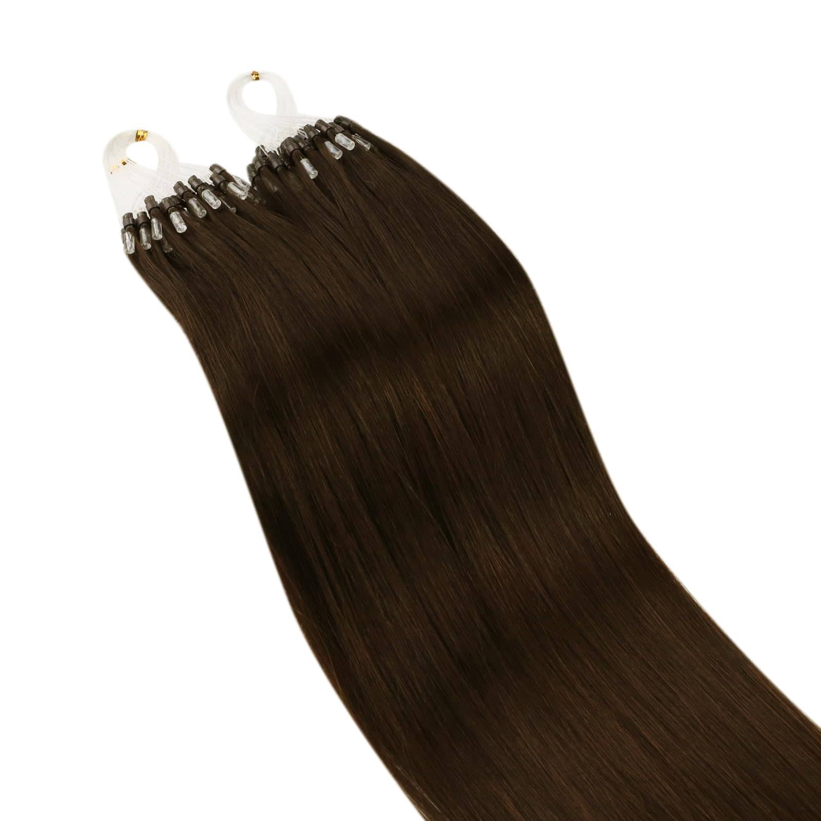 Extensiones de Cabello de Micro-Loop Marrón Chocolate Ugeat - Imagen 9