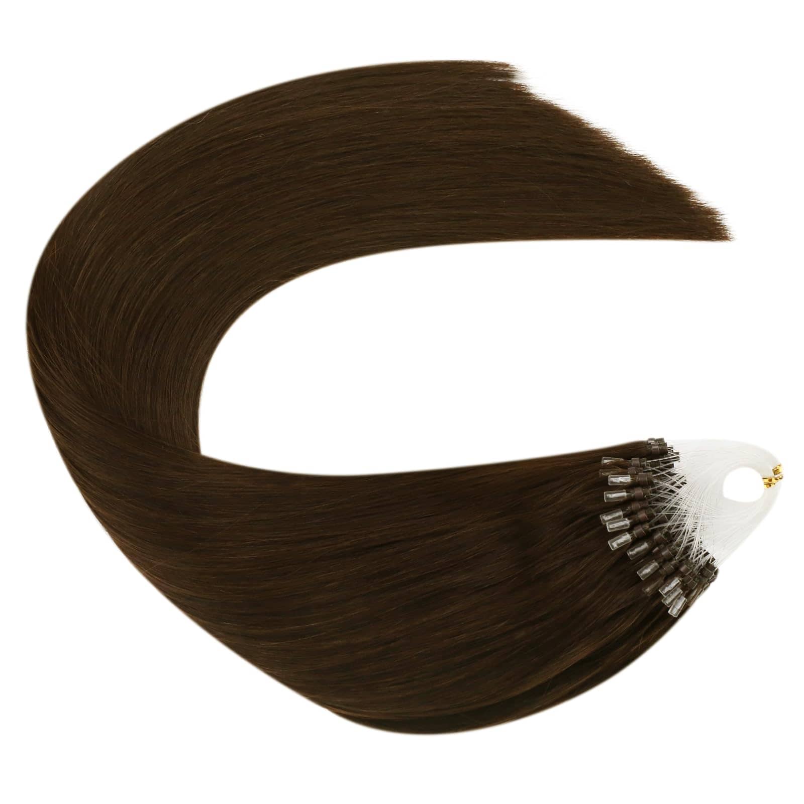 Extensiones de Cabello de Micro-Loop Marrón Chocolate Ugeat - Imagen 10