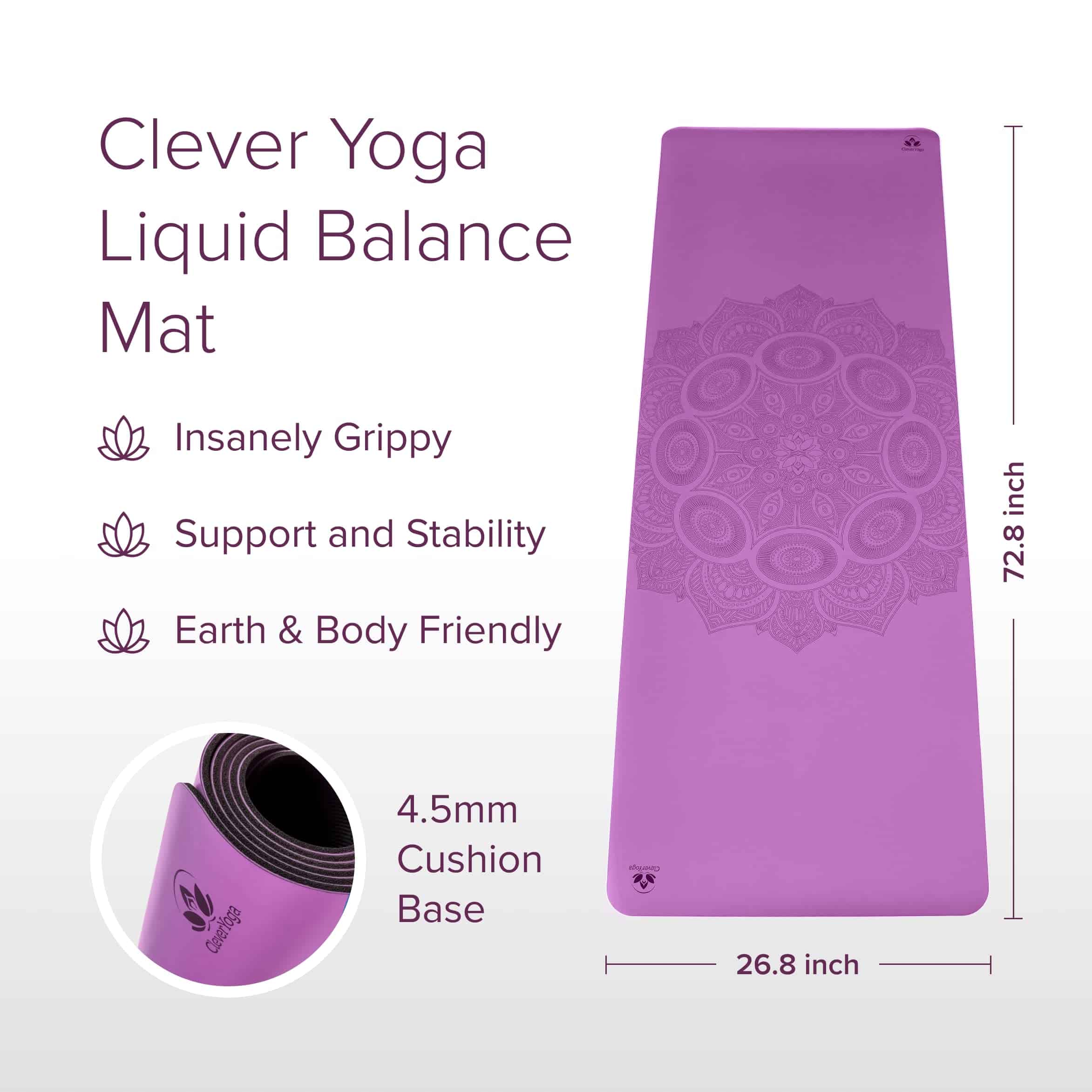 Tapete de yoga Clever Yoga Liquid Balance Mandala - Tapete - Imagen 3