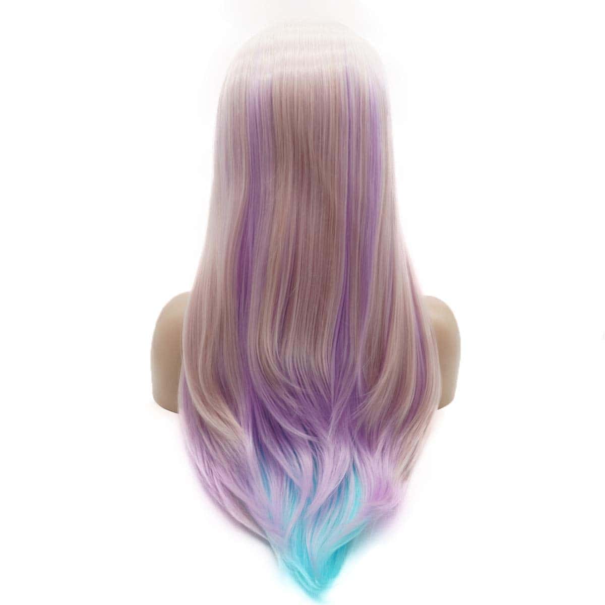 Pelucas de Encaje Frontal Sintéticas Rectas de Alta - Imagen 5