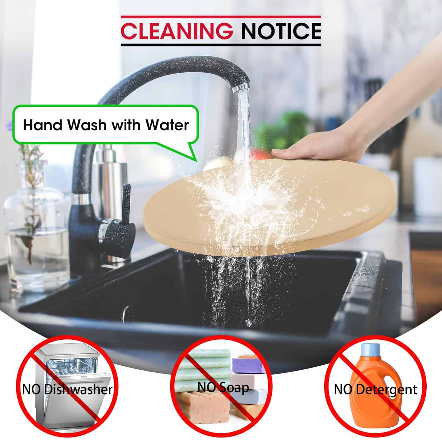 Piedra para pizza Unicook para parrilla y horno, 15 - Imagen 7