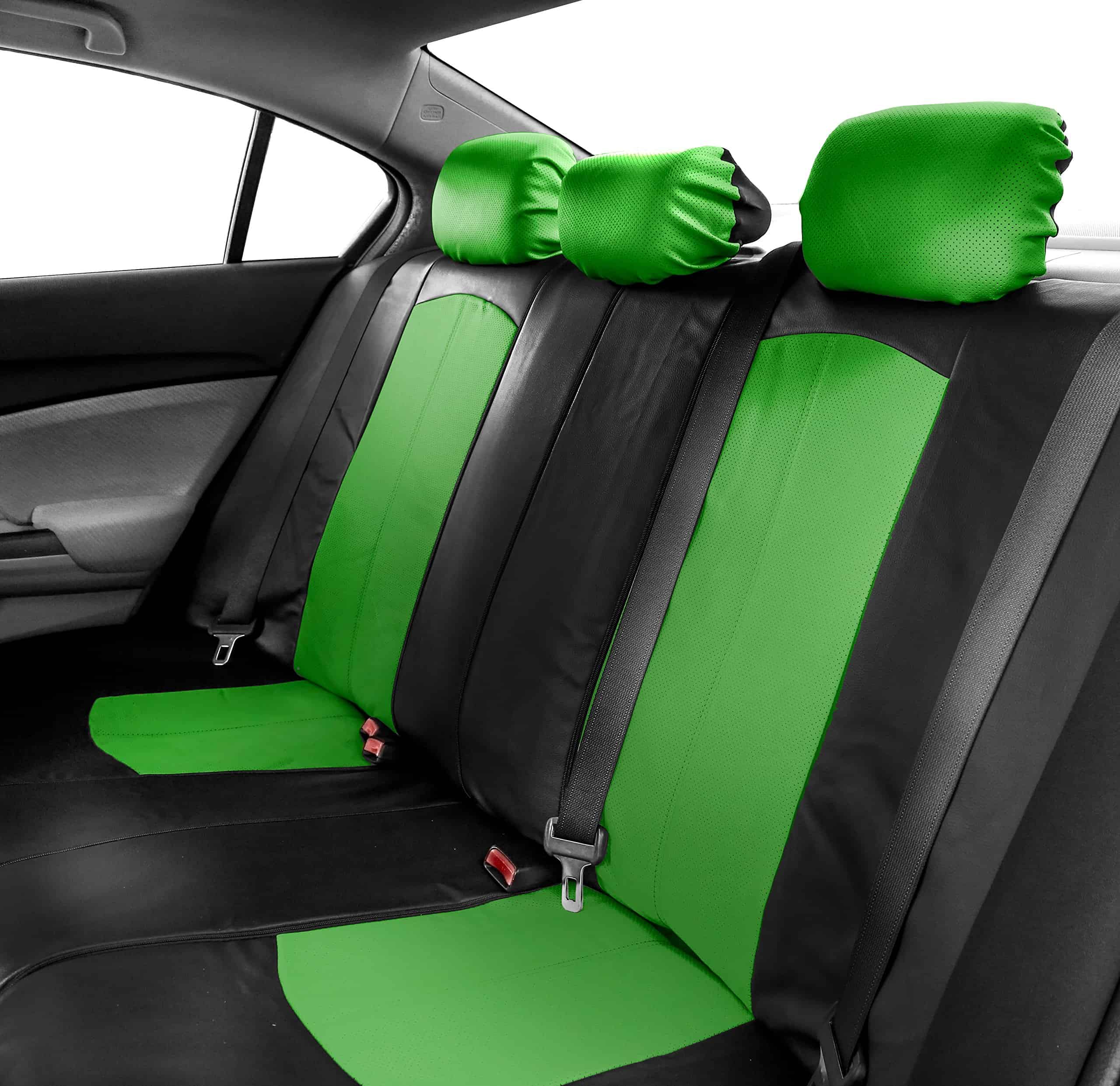 Cubierta de Asiento de Banco Dividido de Cuero Artificial - Imagen 3