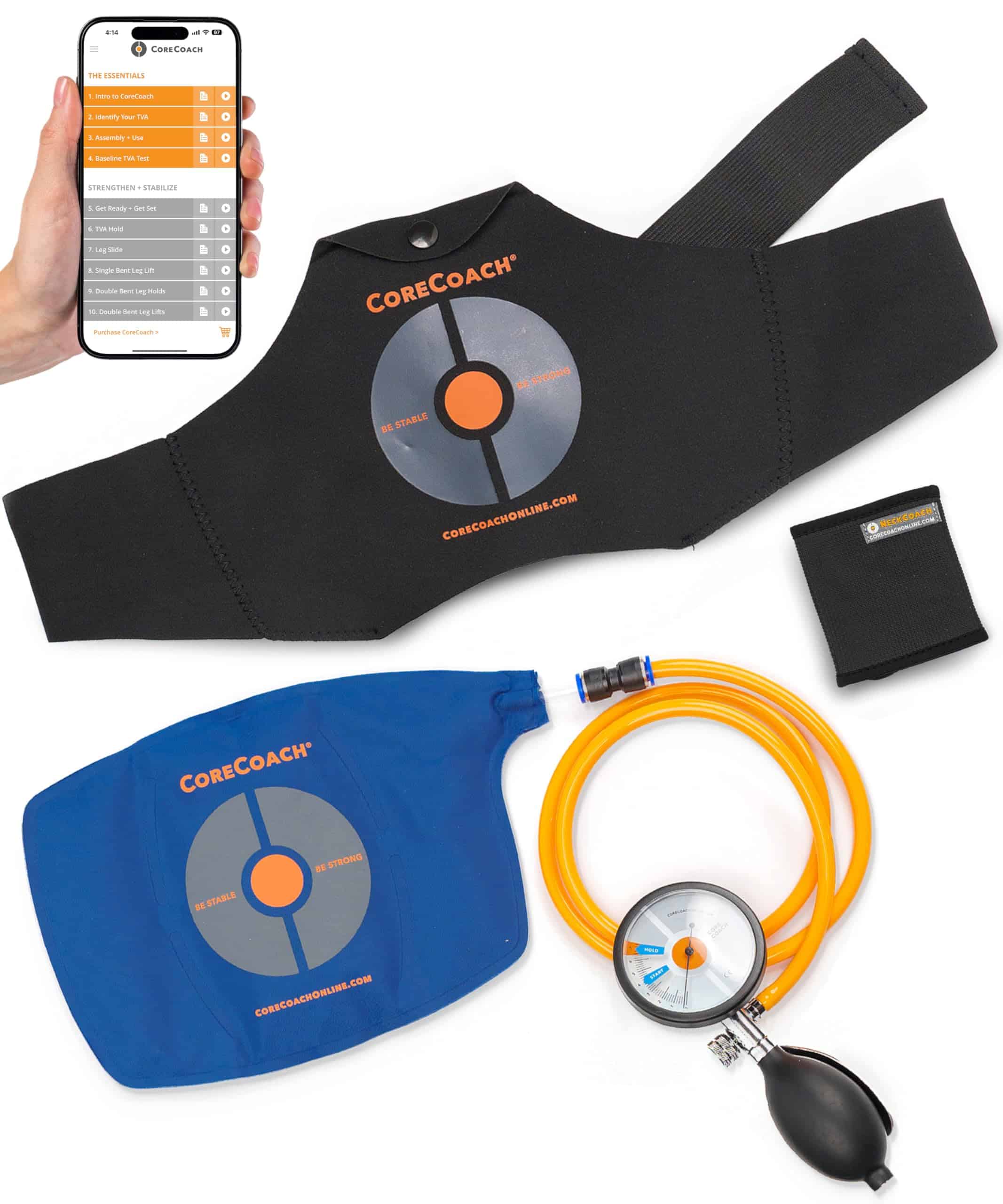 Dispositivo de Biofeedback de Presión CoreCoach para Uso