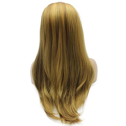 Pelucas de mujer rubias de encaje frontal sintético - Imagen 5