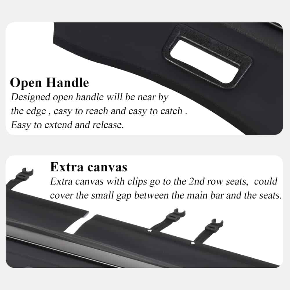 Vesul Cubierta de Carga Retráctil Compatible con CR-V CRV - Imagen 7