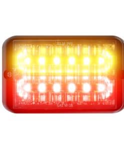 Abrams SAE Clase-1 Bold 12 [Ámbar/Rojo] 36W - 12 LED Luz de