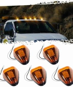 5pcs Luces de Marcador de Techo con Lente Ámbar LED Ámbar,