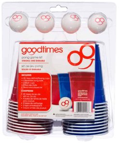 Kit de Juego de Pong Goodtimes - Vasos de Fiesta con 4