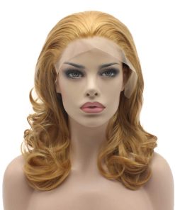 Pelucas Rubias Largos Ondulados 16 pulgadas de Densidad